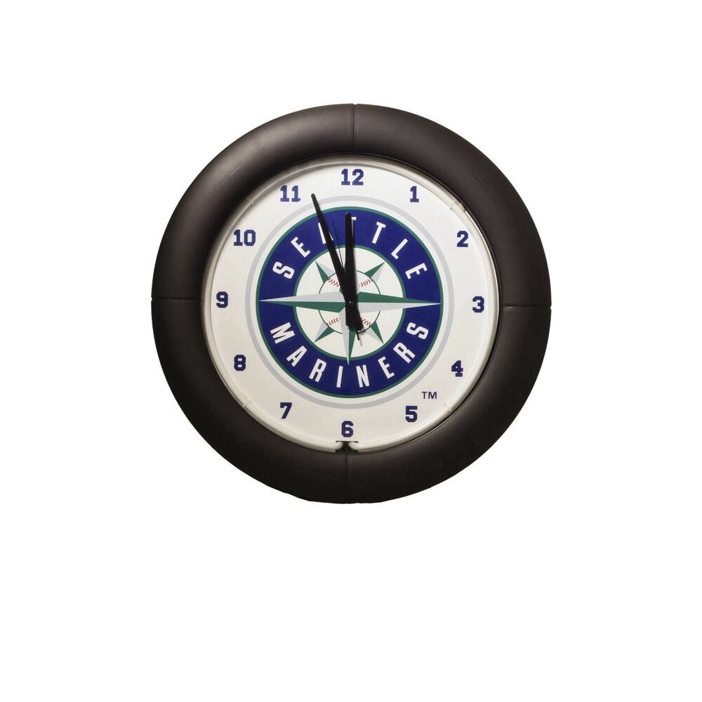 Imperial Seattle Mariners MLB Team Neon Everbright Wall Clock 20”x20”